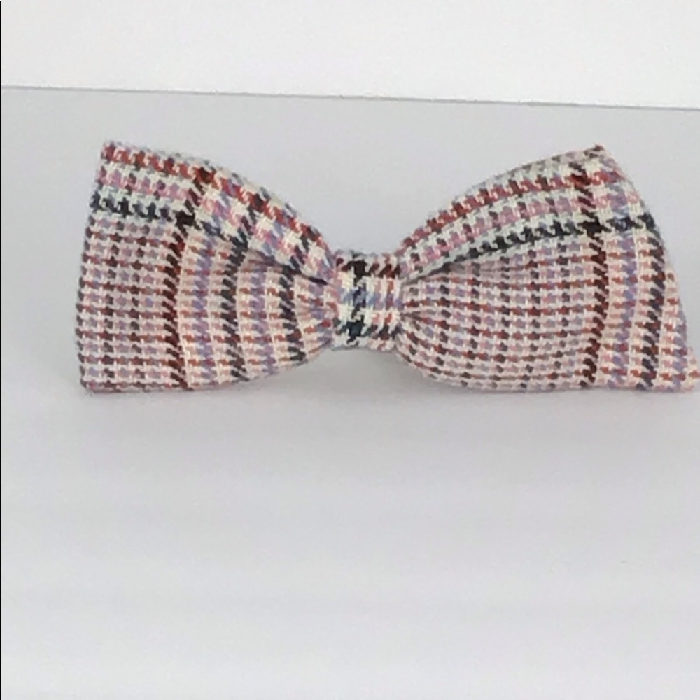 J Crew Multi color clip on bow tie